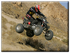 2007 Polaris Outlaw 525 ATV IRS jump