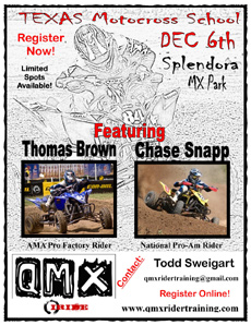 QMX Thomas Brown - Chase Snapp - Riding School Flyer