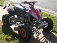 Black Red Polaris Predator QOTM  Left Side