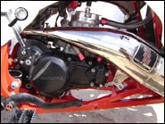 TRX250r engine pipe