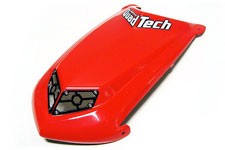 QuadTech Honda 450R ATV Plastic Hood Scoop with billet aluminum grills