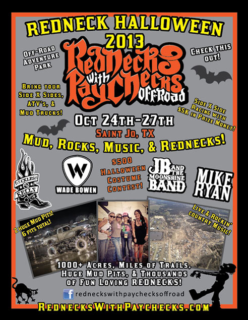 Rednecks with Paychecks Holloween 4x4 Mud Event