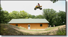 jumps surrounding Doug Gust's house