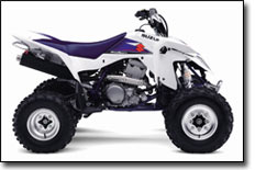 2009 Z400 ATV White
