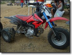 Trikefest custom built Honda CRF50  3 wheeler