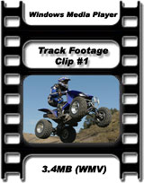 2006 Yamaha YFZ450 track footage clip #1