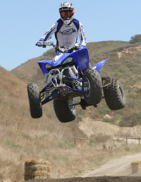 Jason Luburgh riding the 2006 Yamaha YFZ450