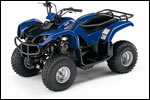 Blue 2007 Yamaha Grizzly 80 Mini ATV