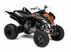 black 2007 Yamaha Raptor 350 ATV