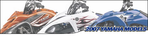 Yamaha 2007 ATV Model Lineup Header