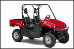 Red 2008 Yamaha Rhino 700 FI Auto 4x4 UTV 