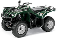 Green Yamaha Big Bear 250 Utility ATV