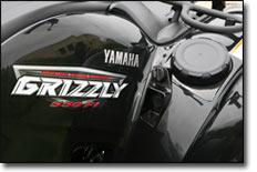 The 2009 Grizzly 550FI ATV Storage