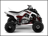White 2009 Yamaha Raptor 700R Sport ATV 