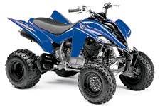 Blue Yamaha Raptor 350 Sport ATV