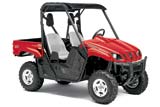 Red Yamaha Rhino 700 UTV 