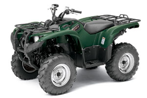 Green Yamaha Grizzly 700 FI EPS ATV