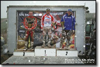 Yamaha Brittish Championship ATV Racing Podiu,