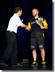 Josh Creamer- Suzuki 2010 ATV MX Champion receives award