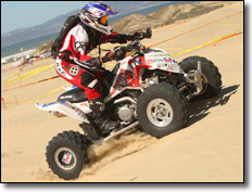 Suzuki LT-Z90 ATV with Mini TRS Tri-Oval Exhaust System