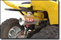 Suzuki LT-Z90 ATV with Mini TRS Tri-Oval Exhaust System