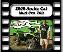 2009 Arctic Cat Mud Pro 700 H1 EFI Utility ATV 